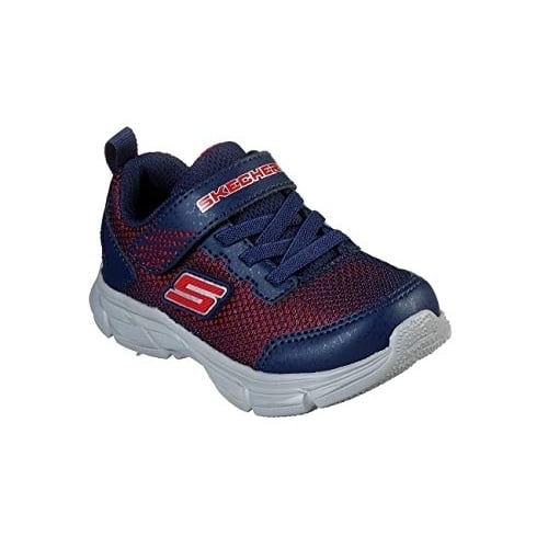 Skechers Toddler Boys Advance - Intergrid Sneakers Navy/Red - 95022N-NVRD NAVY RED Image 4