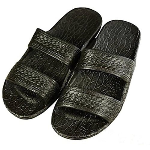 Pali Hawaii Unisex Original Jandal Sandal Black - PH-0405-BLK BLACK Image 4