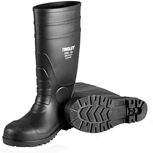 DUNLOP 16" Steel Toe PVC Waterproof Pull On Work Boot Black - 87801 BLACK Image 2