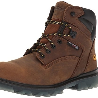 WOLVERINE Mens I-90 EPX 6" CarbonMAX Composite Toe Waterproof Work Boot Brown - W10788 BROWN Image 4