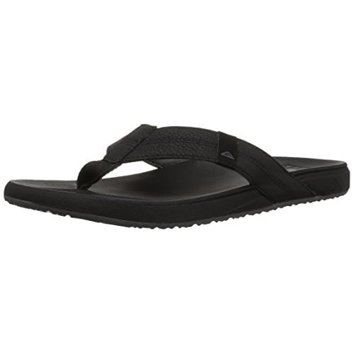 Reef Mens Cushion Bounce Phantom Flip Flops Black Comfortable Sandals Size 10 Image 2