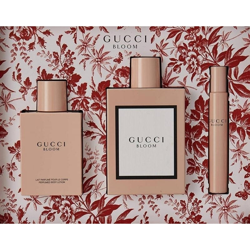 GIFT/SET GUCCI BLOOM 3 PCS  3.3 EDP and 3.3 BODY LOTION and 0.3 By GUCCI For Image 1