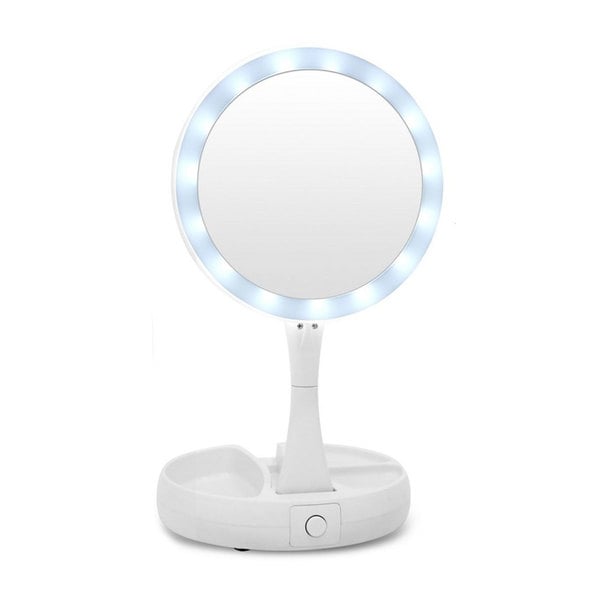 Fold-Away Mirror LED Double Sided Vanity Mirror Image 2