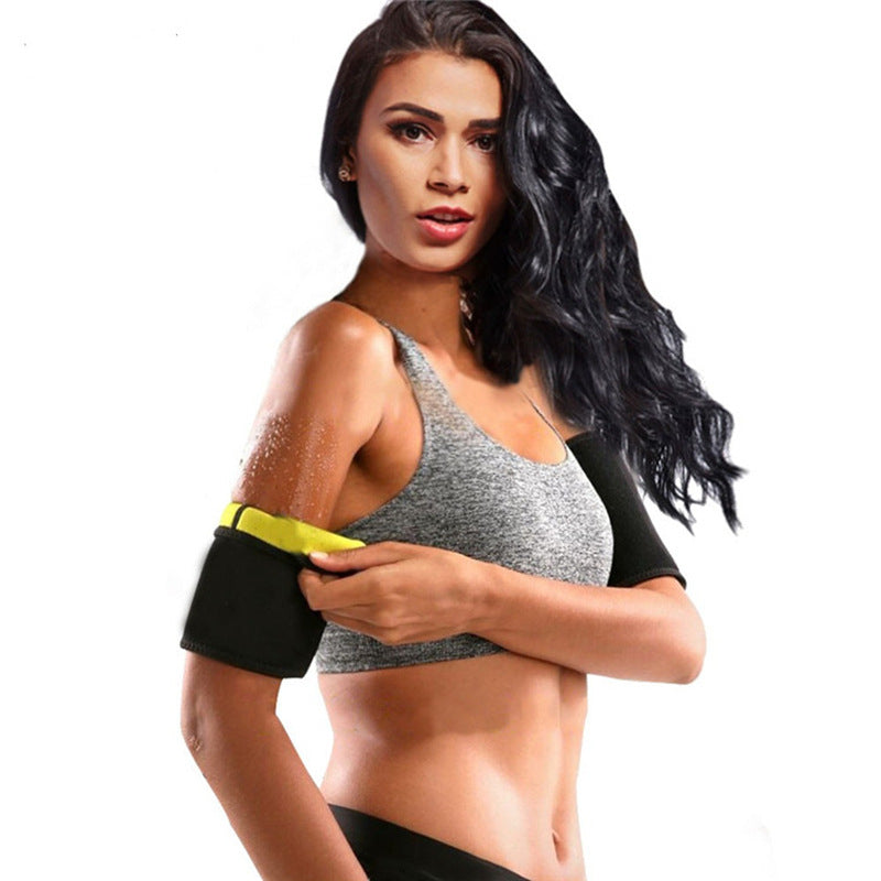 2Pc Womens Arm Sleeve Sweatsuit Yoga Slimming Image 1