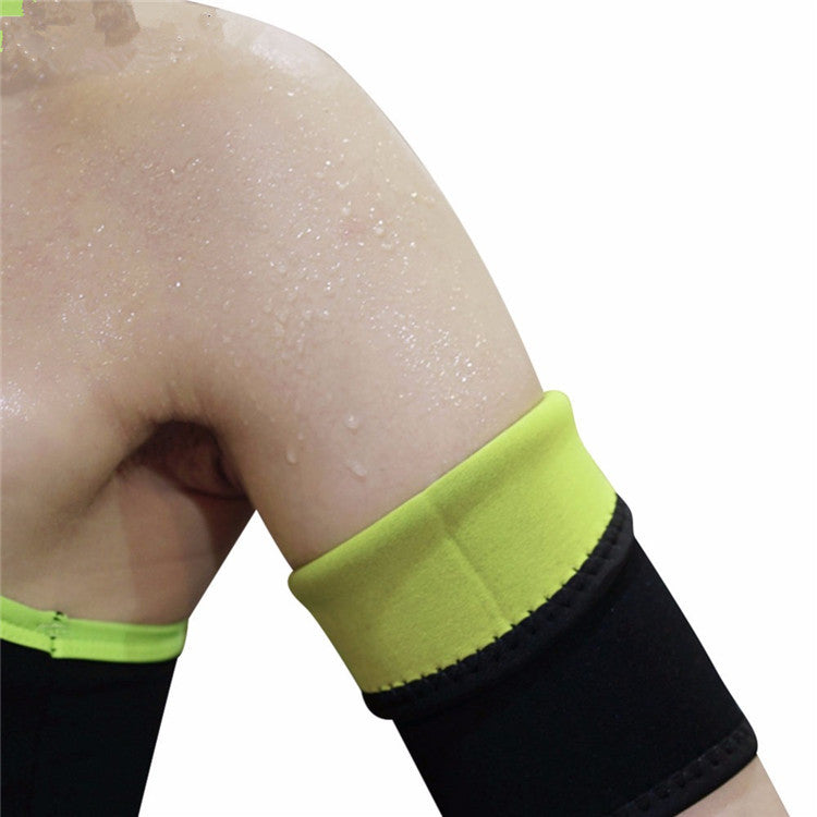 2Pc Womens Arm Sleeve Sweatsuit Yoga Slimming Image 2