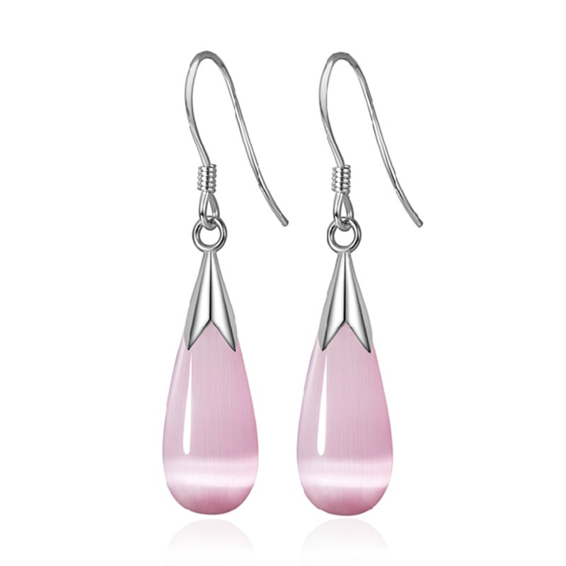 Fashion Female Cats Eye Drop Earrings Image 1