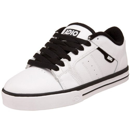 Adio Mens Crane Sneaker White/White/Black - F77510  WHITE/WHITE/BLACK Image 1