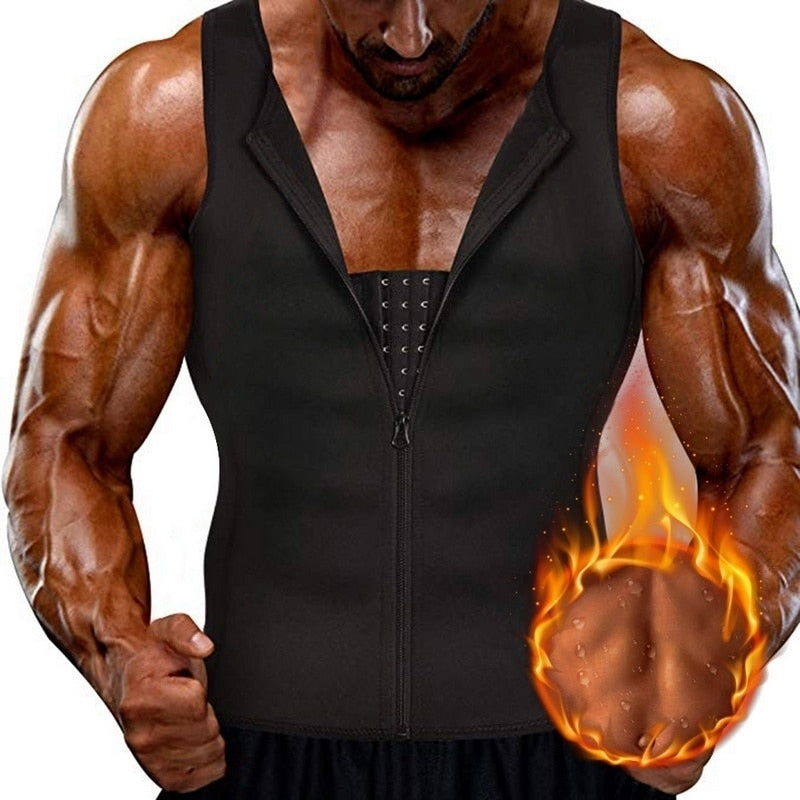Mens Bodybuilding Vest Explosive Sweatwear Sportswear Image 1