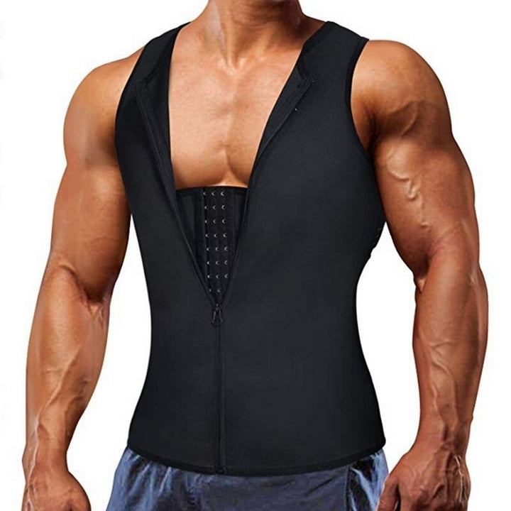 Mens Bodybuilding Vest Explosive Sweatwear Sportswear Image 3