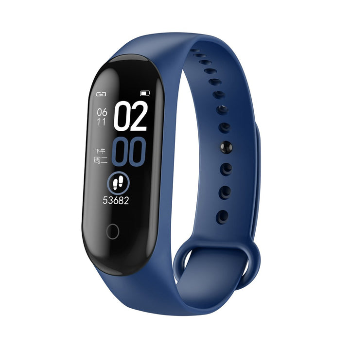 2020 Sport Running Pedometer Smart Wristband Heart Rate Waterproof Touch Screen Bluetooth Fitness Tracker Pedometer Image 1