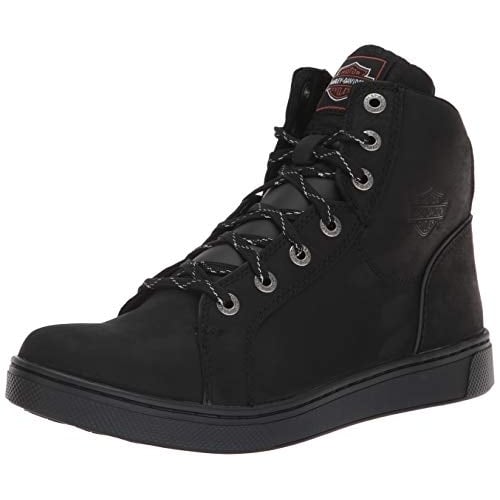 Harley-Davidson Mens Watkins Riding High Top Sneaker Boots Black - D93517 BLACK Image 4