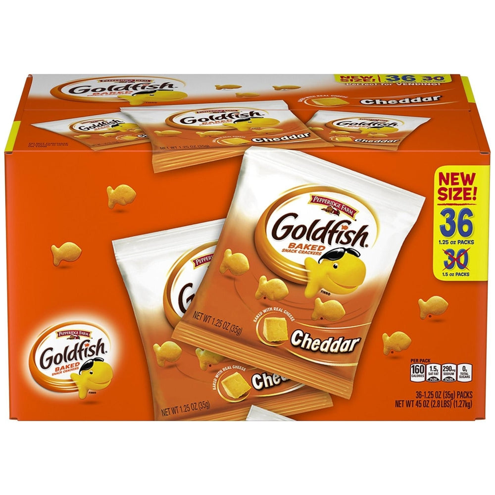 Pepperidge Farm Goldfish Cheddar Crackers 1.25 Ounce (36 Count) Image 2