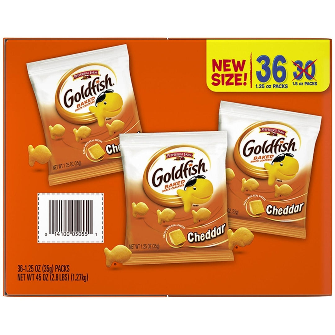 Pepperidge Farm Goldfish Cheddar Crackers 1.25 Ounce (36 Count) Image 3