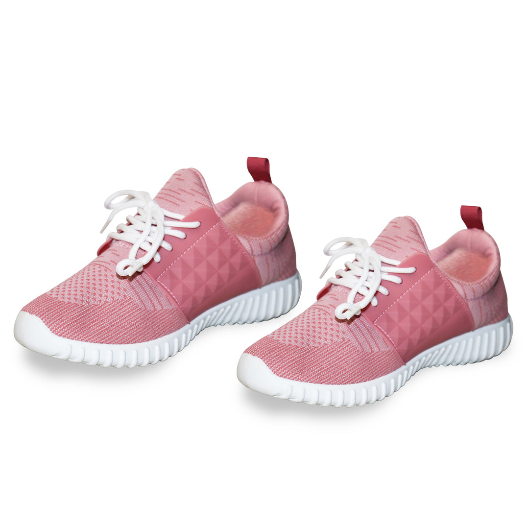 Womens Casual Breathable Memory Foam Lace-Up Sneakers Image 7