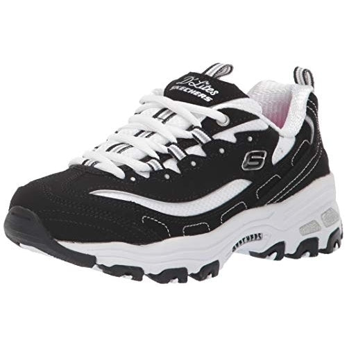 Skechers Kids DLites-Biggest Fan Sneaker  BKW Image 1