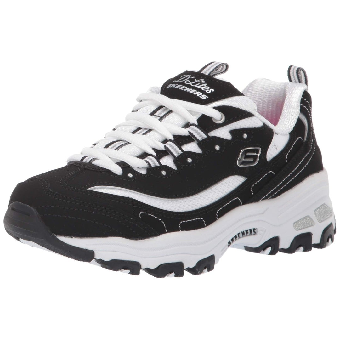 Skechers Kids DLites-Biggest Fan Sneaker  BKW Image 2