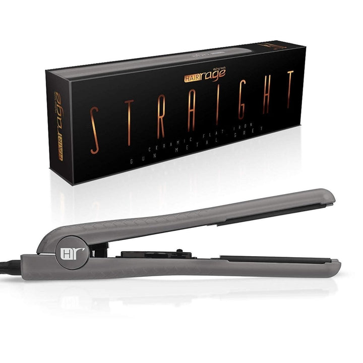 Hair Rage 1.25" Ceramic Flat Iron with Tourmaline Plates Multiple Colors Image 1