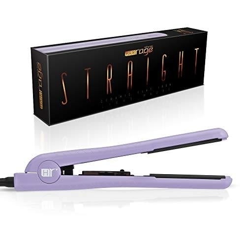 Hair Rage 1.25" Ceramic Flat Iron with Tourmaline Plates Multiple Colors Image 4