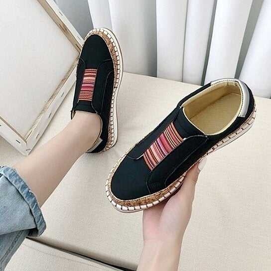 5 Colors Optional Perforated Slip-On Casual Sneakers Image 6