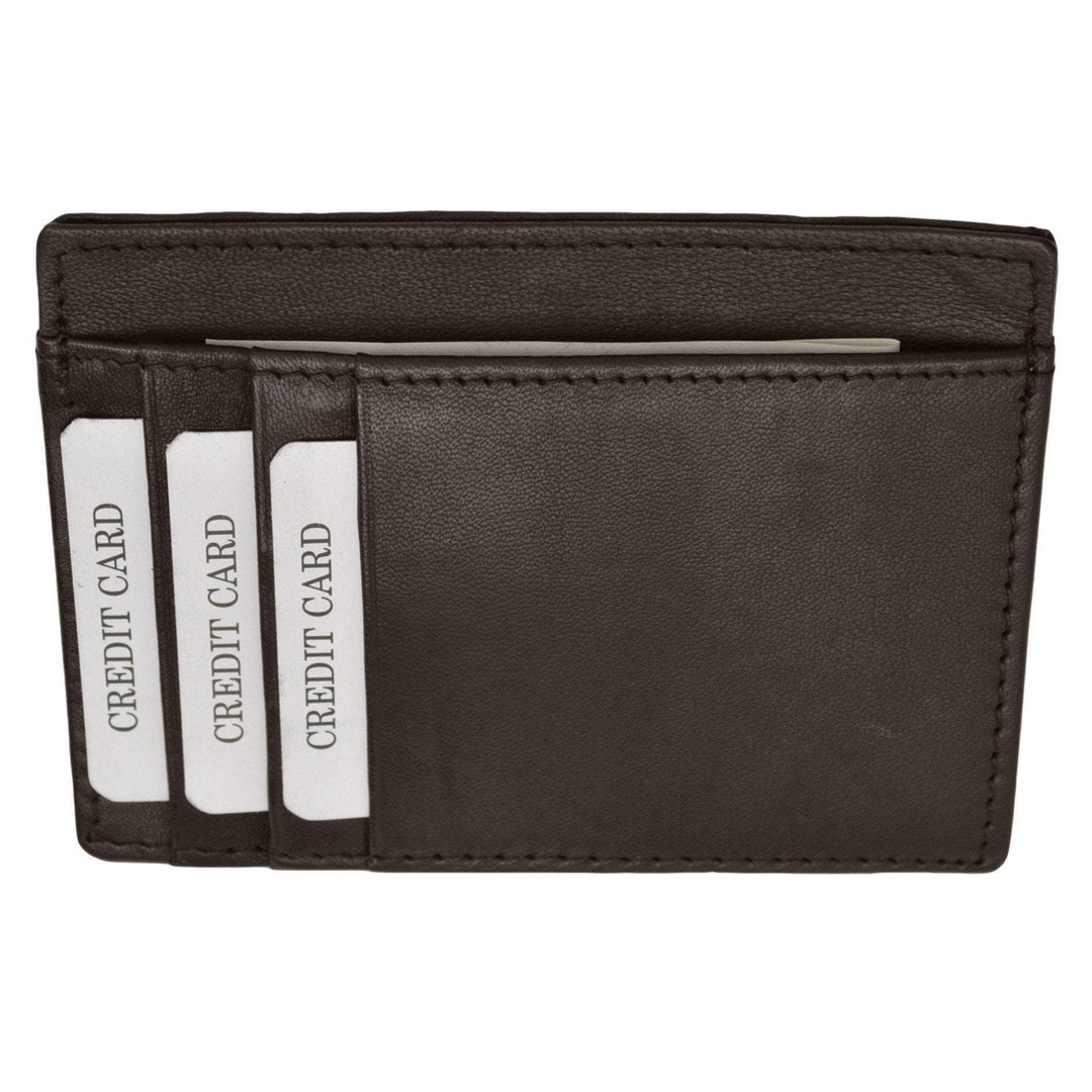 RFID Wallet Mens Slim Leather RFID Blocking Front Pocket Wallet Thin Card Holder RFID P 370 (C) Image 7
