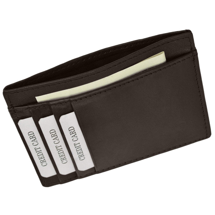 RFID Wallet Mens Slim Leather RFID Blocking Front Pocket Wallet Thin Card Holder RFID P 370 (C) Image 8