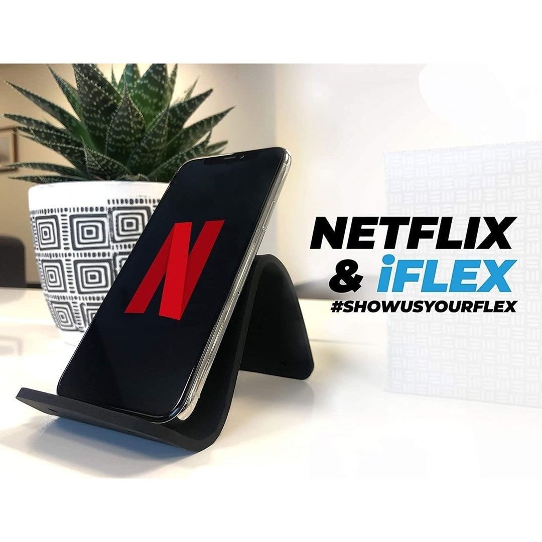 iFLEX Mini Flexible Cell Phone Holder Sky Blue 2pk Universal Hands-Free Image 8