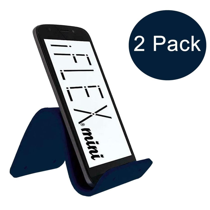 iFLEX Mini Flexible Cell Phone Holder Dark Blue 2-Pack Universal Hands-Free Image 1