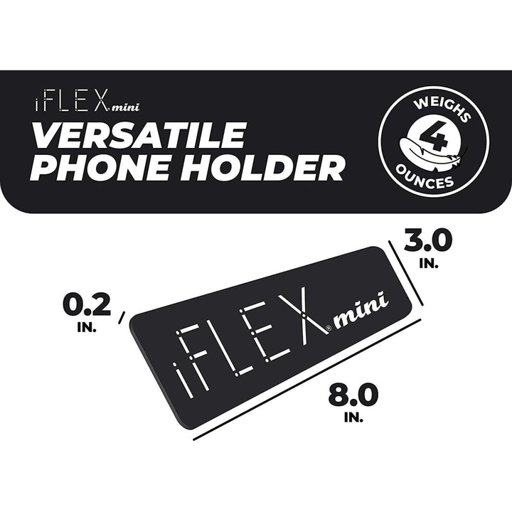 iFLEX Mini Cell Phone Flexible Holder Black 2-Pack Universal Mount Image 3