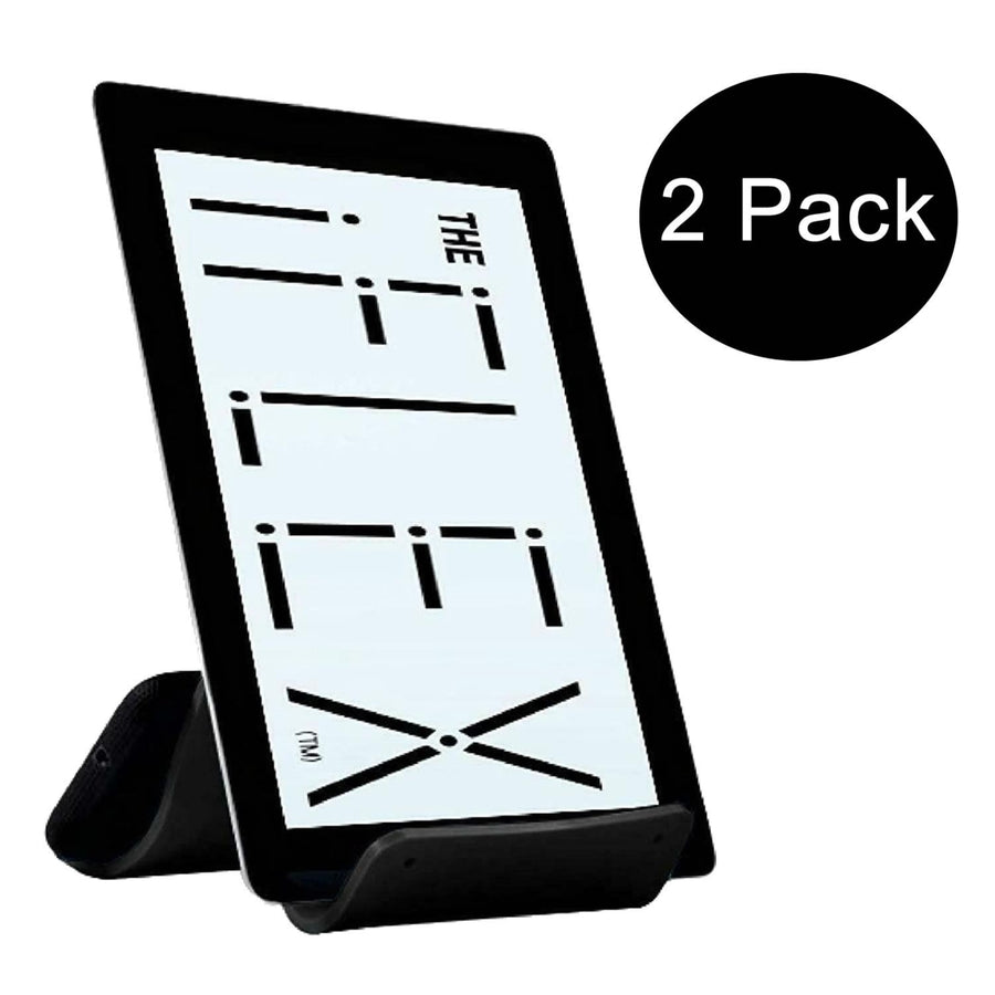 iFLEX Tablet Cell Phone Stand Black 2-Pack Universal Non-Slip Waterproof Hands-Free Image 1
