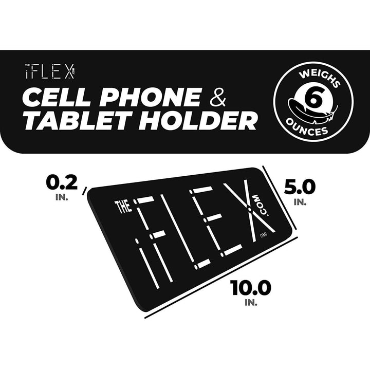 iFLEX Tablet Cell Phone Stand Black 2-Pack Universal Non-Slip Waterproof Hands-Free Image 3