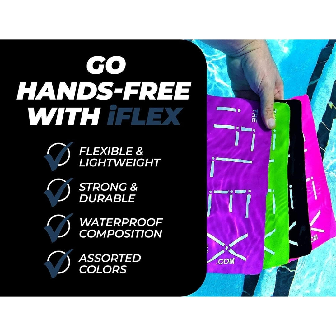 iFLEX Tablet Cell Phone Stand Dark Blue 2-Pack Universal Hands-Free Non-Slip Grip Waterproof Image 7