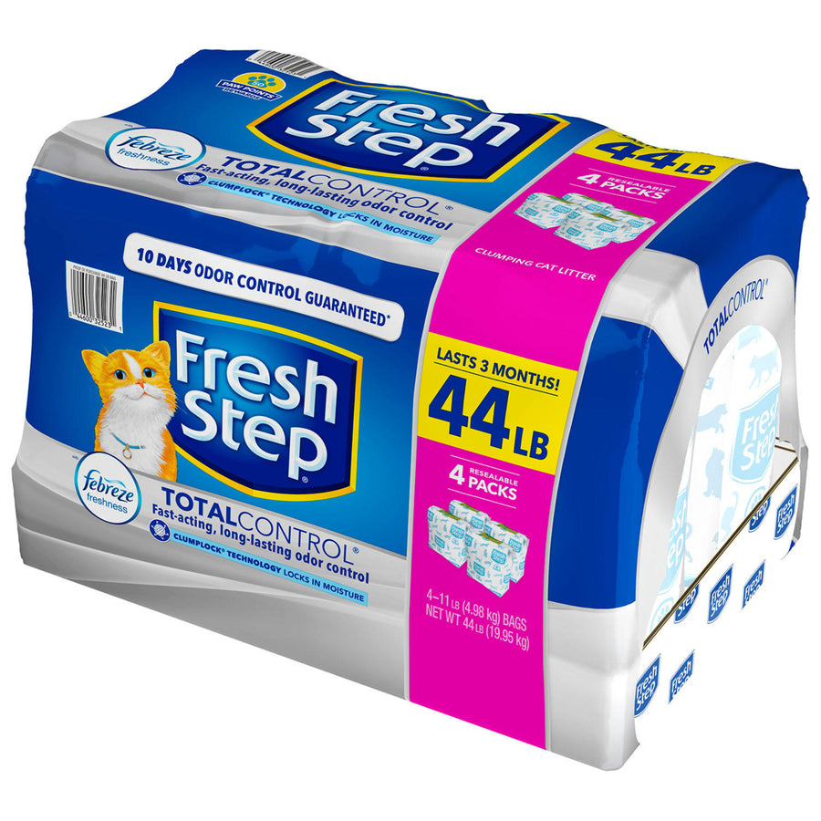 Fresh Step Total Control Scented Litter W/ Febreze Clumping Cat Litter (44 lbs) Image 1