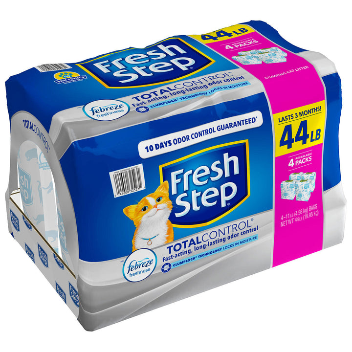 Fresh Step Total Control Scented Litter W/ Febreze Clumping Cat Litter (44 lbs) Image 2