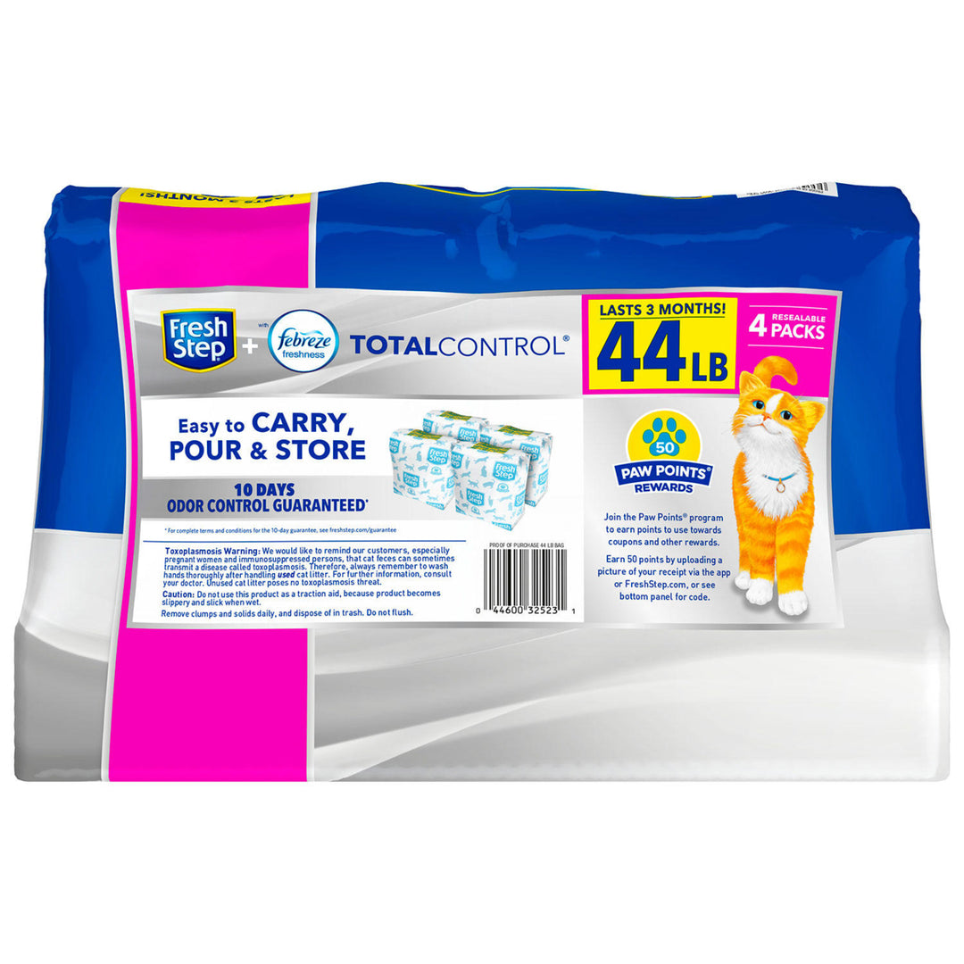 Fresh Step Total Control Scented Litter W/ Febreze Clumping Cat Litter (44 lbs) Image 3