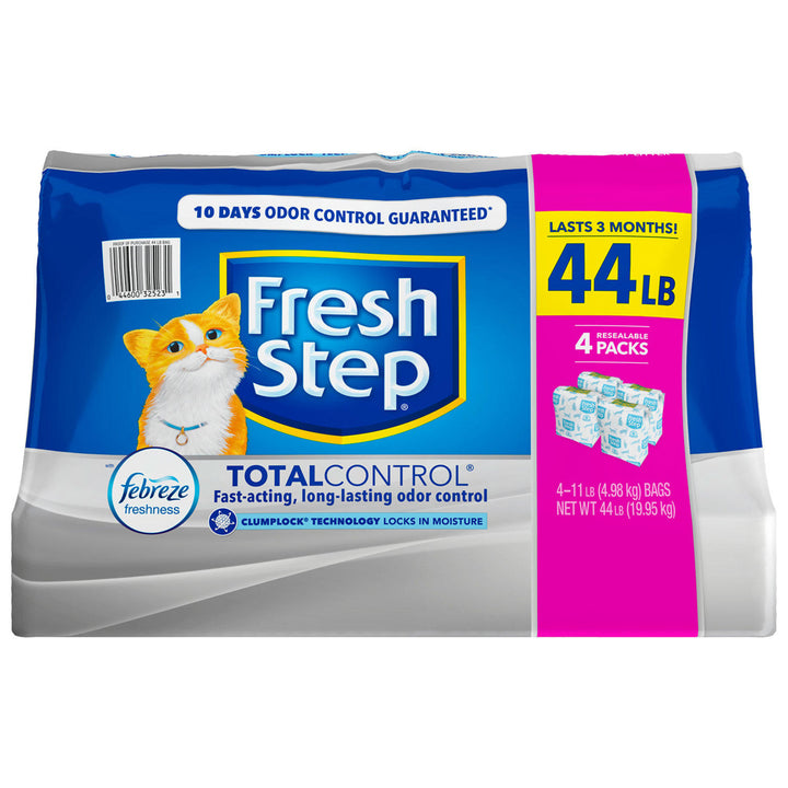 Fresh Step Total Control Scented Litter W/ Febreze Clumping Cat Litter (44 lbs) Image 4