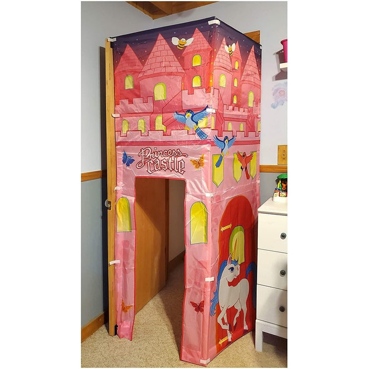 Princess Castle Doorway Fort Attach to Door Play Tent Easy Set-Up Cortex Toys Image 3