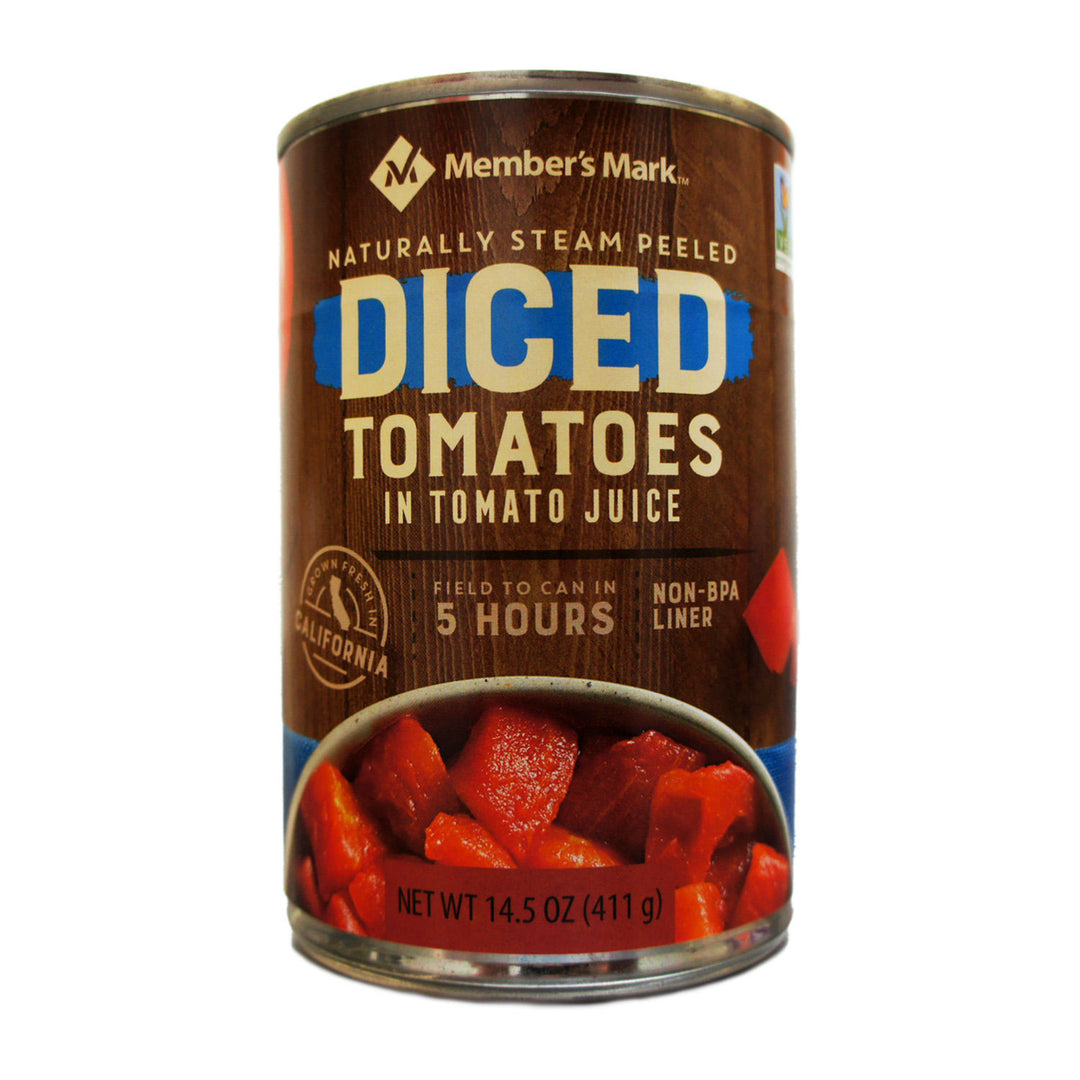 Members Mark Diced Tomatoes In Tomato Juice 14.5 Ounce (12 Pack) Image 3