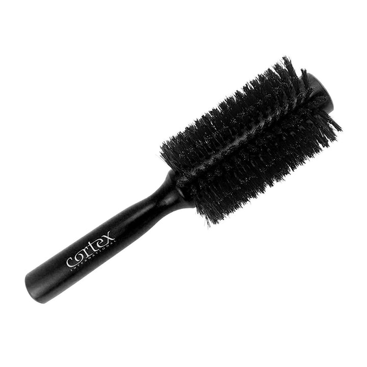 Cortex Wooden Boar Bristle Round Hair Brush 1.25" 1.4" for All Hair Types Image 4