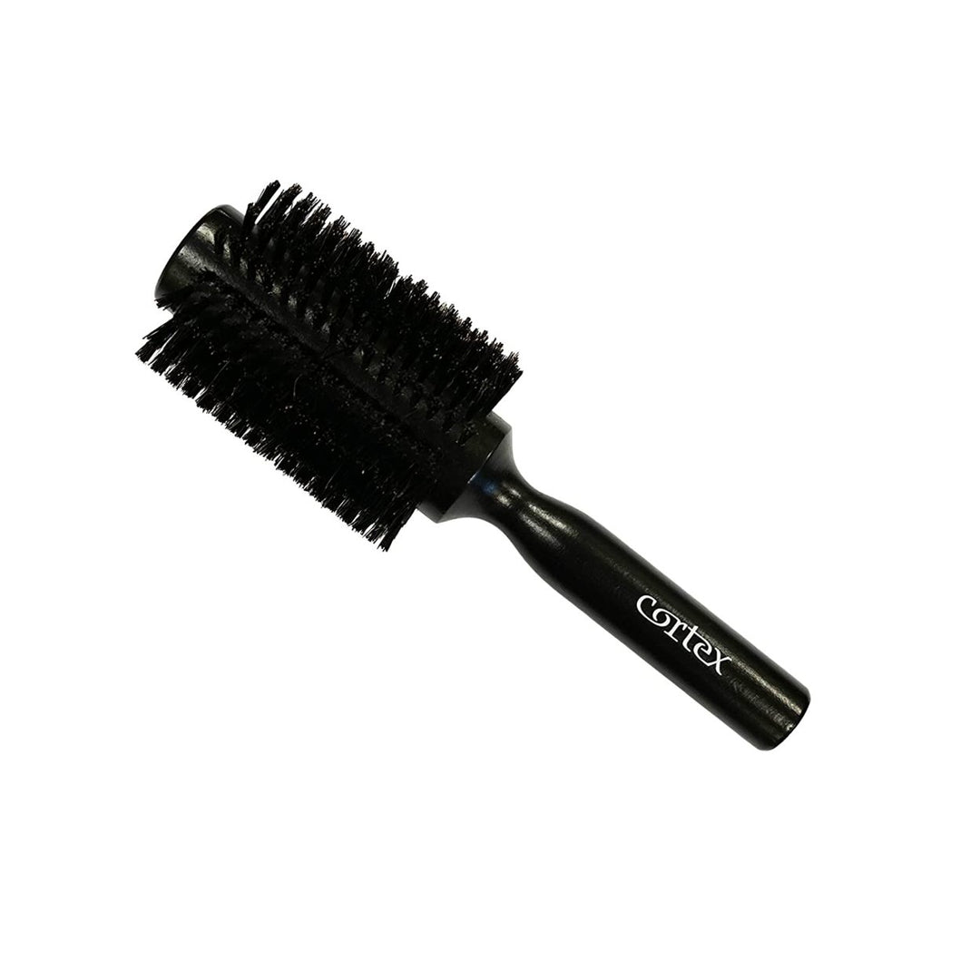 Cortex Wooden Boar Bristle Round Hair Brush 1.25" 1.4" for All Hair Types Image 6