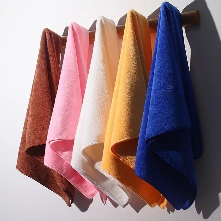 Multi-Pack: Microfiber 12"x12" Absorbent Kitchen Washcloth Towel Set Dish Cloths Image 4