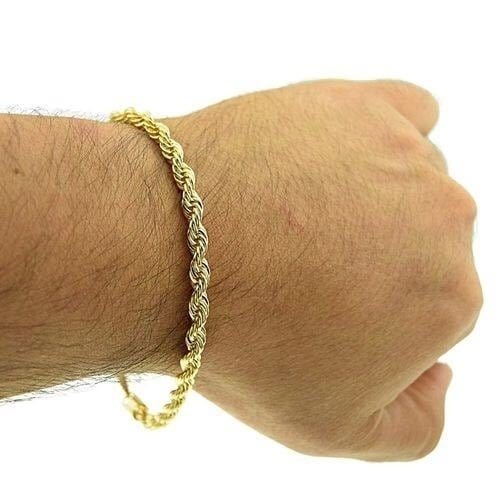 18k Gold Filled Rope Bracelet 8 Image 1