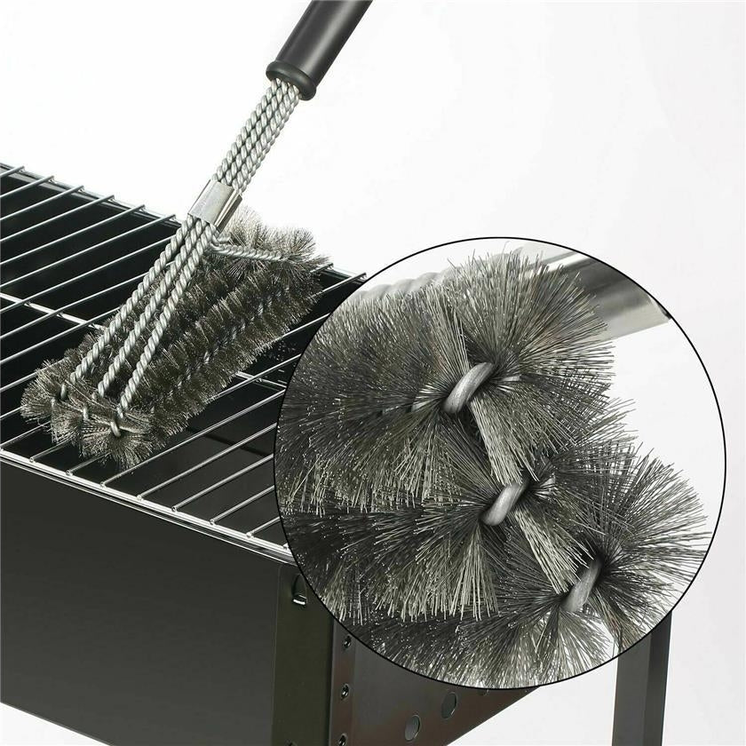Grill Brush Stainless Steel Scrubber BBQ Cleaning Tool Image 2