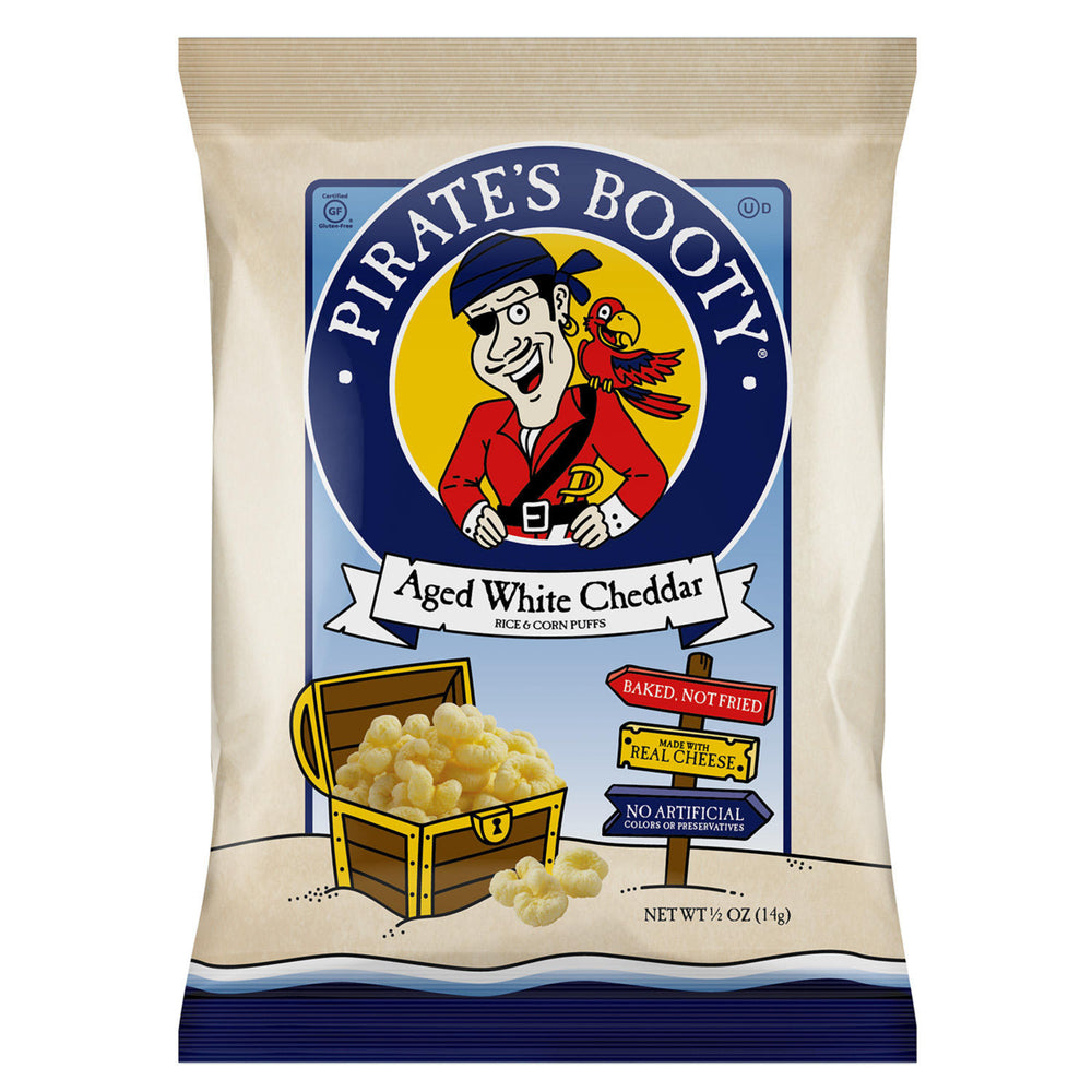 Pirates Booty Aged White Cheddar Puffs 0.5 Ounce (40 Pack) Image 2