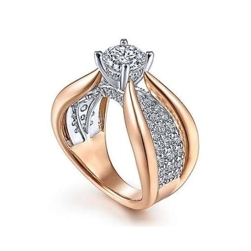 Sterling Fashion style with engagement ring Image 1