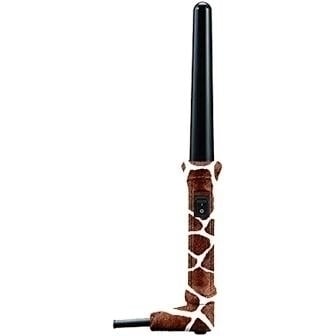 Hair Rage Animal Print Limited Safari Edition 1 Inch Graduated Clipless Curling Iron Cone Wand Image 1