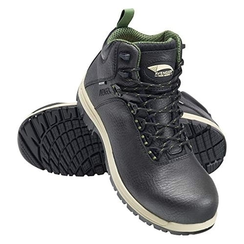 FSI FOOTWEAR SPECIALTIES INTERNATIONAL NAUTILUS Avenger Mens 6" Breaker Composite Toe Waterproof Work Boots Black - Image 2