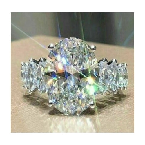 Super large Artificial zircon temperament womens ring ring Image 1