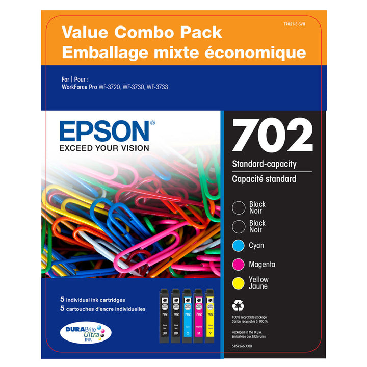 Epson DURABrite Ultra 702 Ink Value Club Pack Image 1