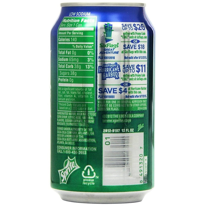 Sprite Lemon Lime Soda Cans 12 Ounce (Pack of 35) Image 3