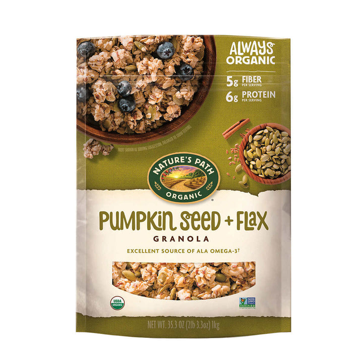 Natures Path Organic Pumpkin Seed + Flax Granola 35.3 oz Image 1